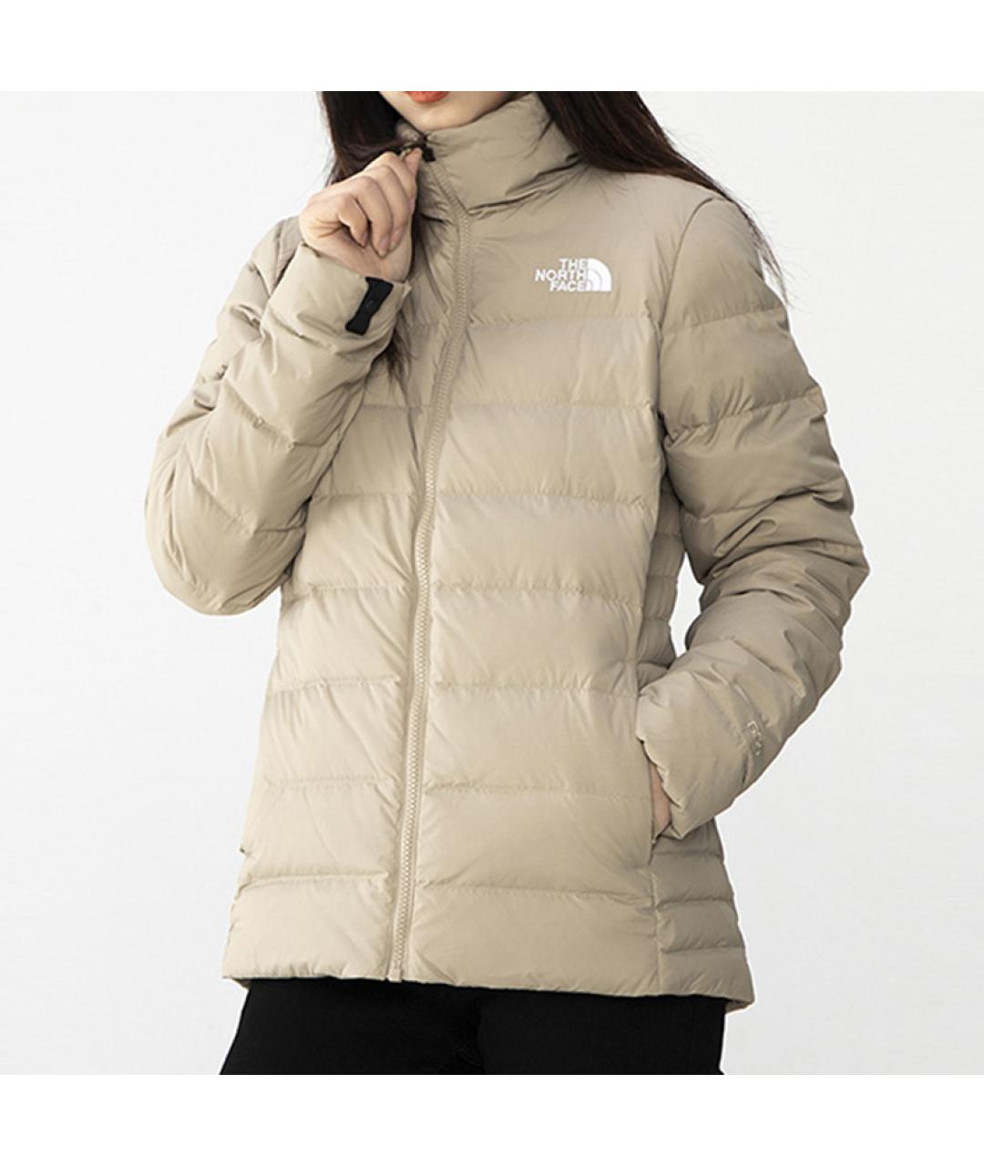 THE NORTH FACE Бежевый пуховик, фото 5