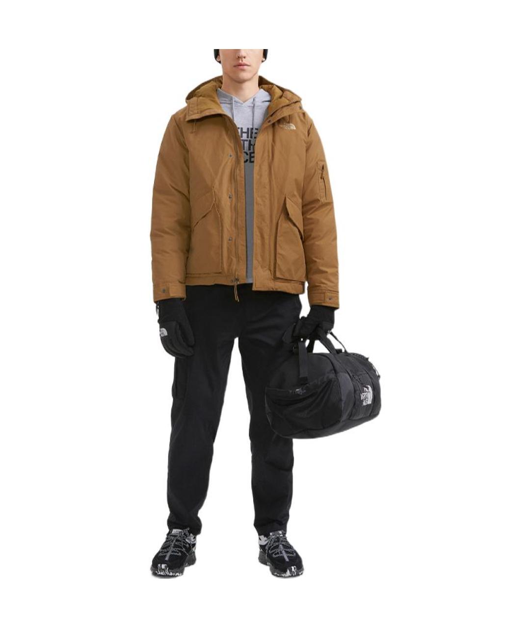 THE NORTH FACE Коричневый пуховик, фото 2