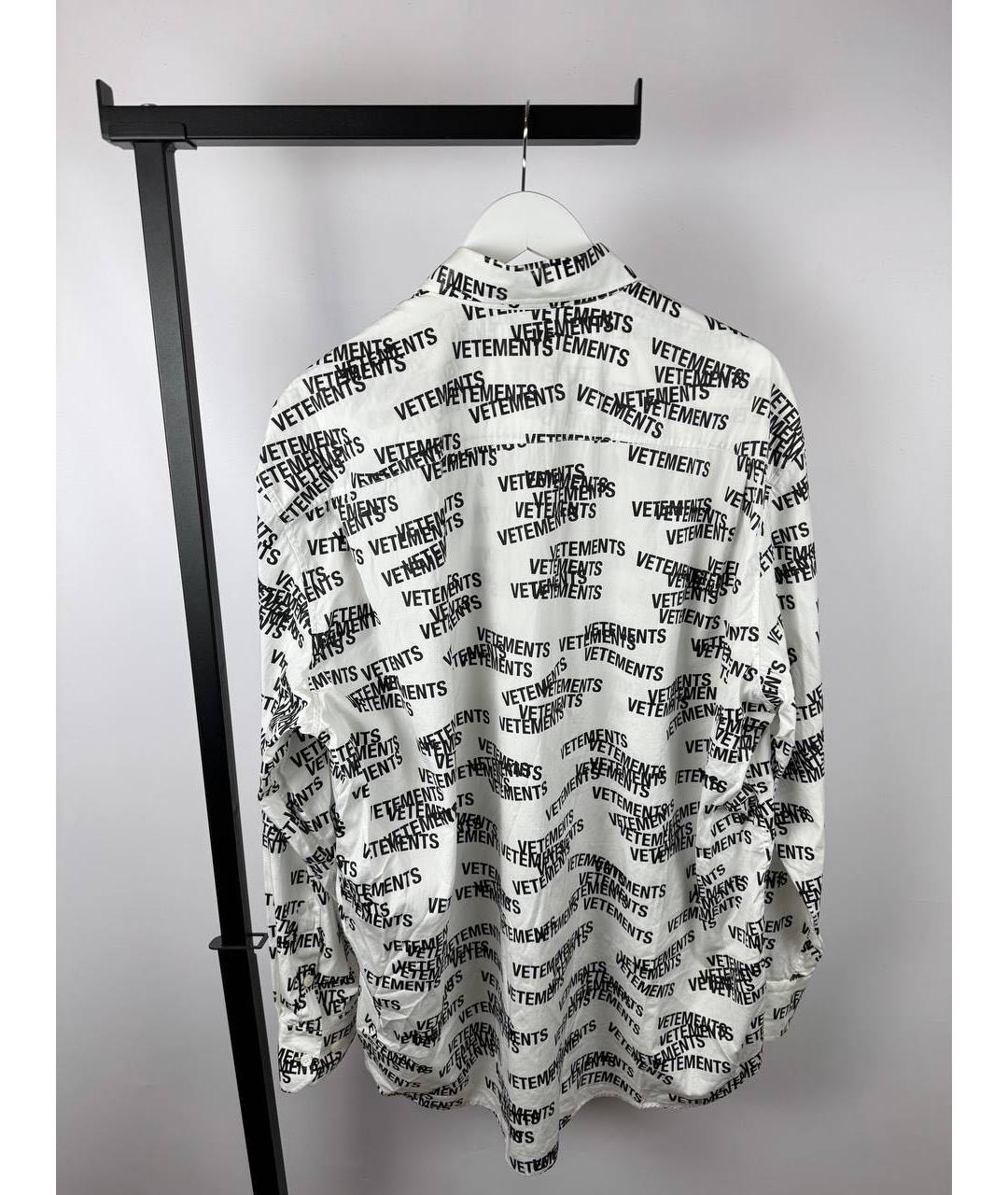 VETEMENTS Белая кэжуал рубашка, фото 8