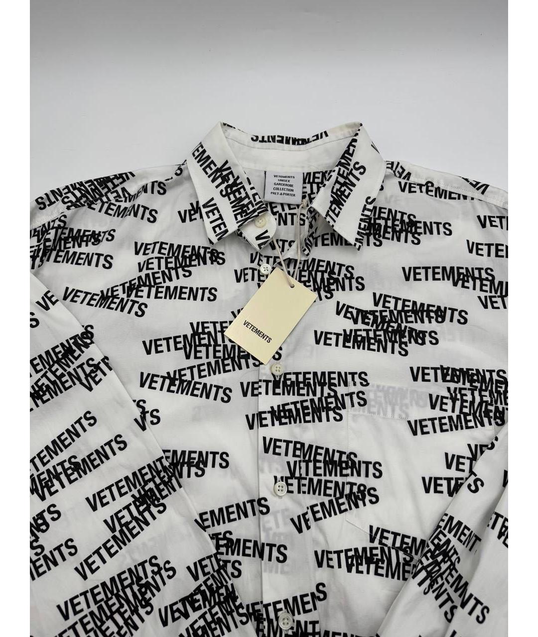 VETEMENTS Белая кэжуал рубашка, фото 5