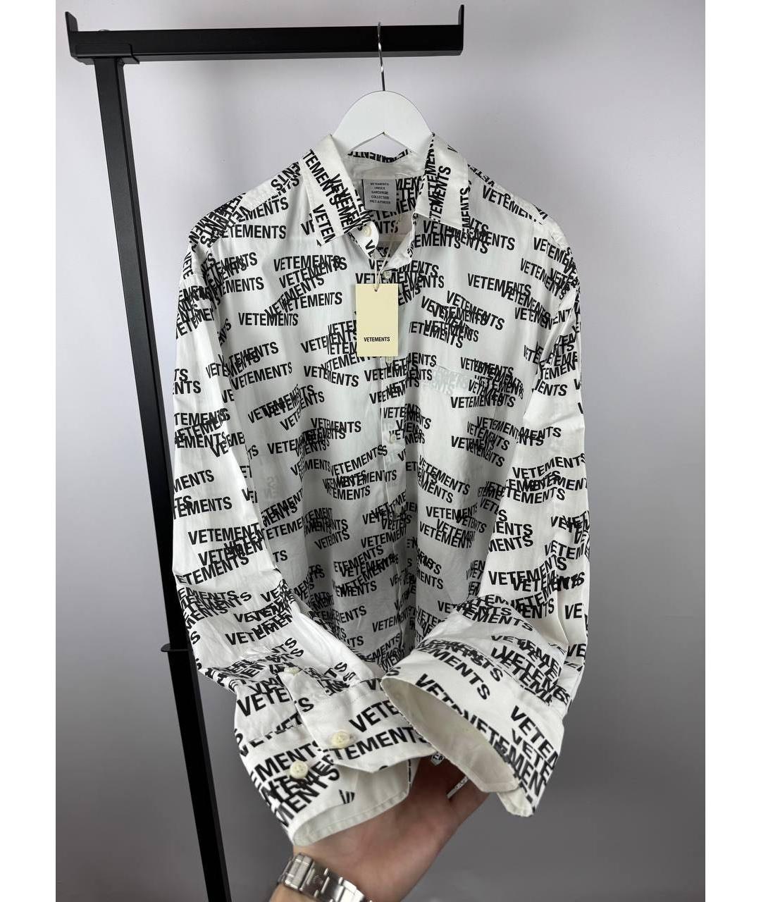 VETEMENTS Белая кэжуал рубашка, фото 2