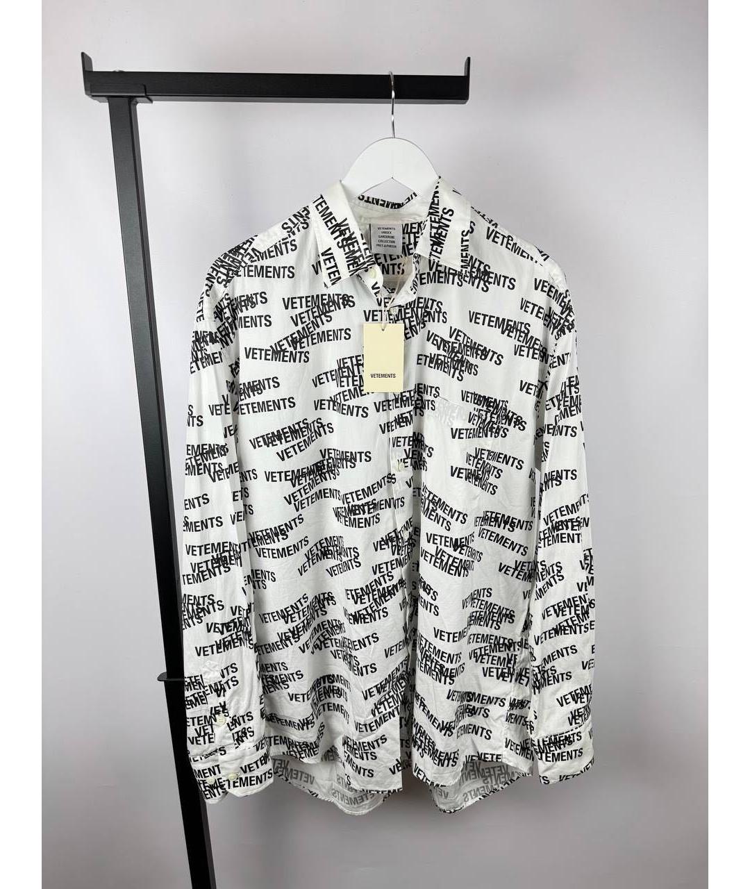 VETEMENTS Белая кэжуал рубашка, фото 3