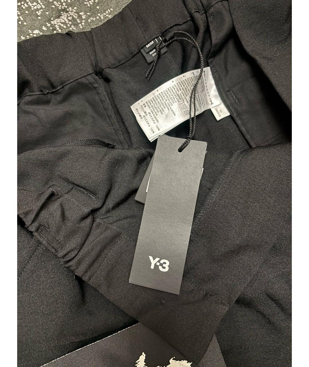 Y-3 Черные хлопковые прямые джинсы, фото 2