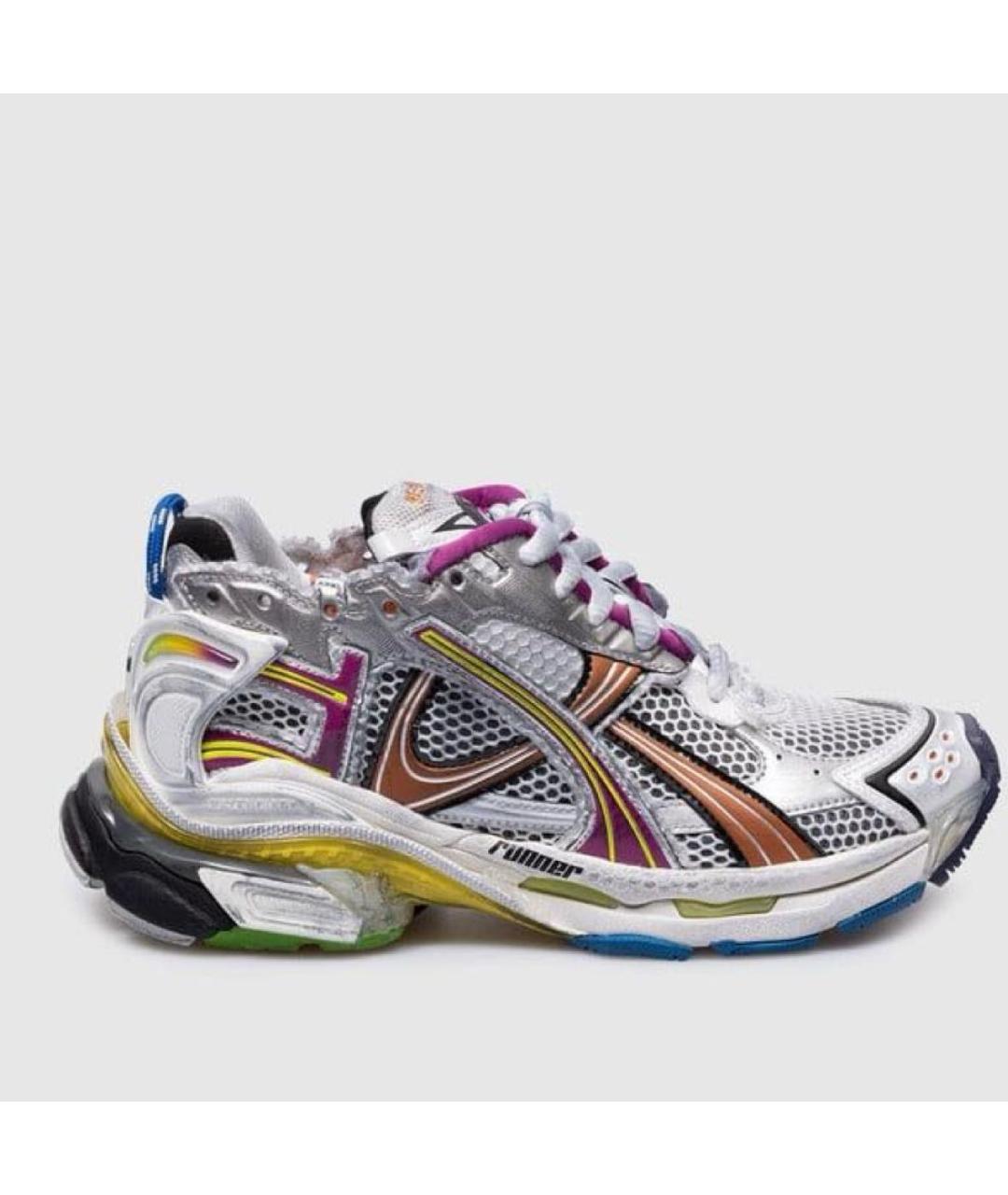 BALENCIAGA Мульти текстильные высокие кроссовки / кеды, фото 6