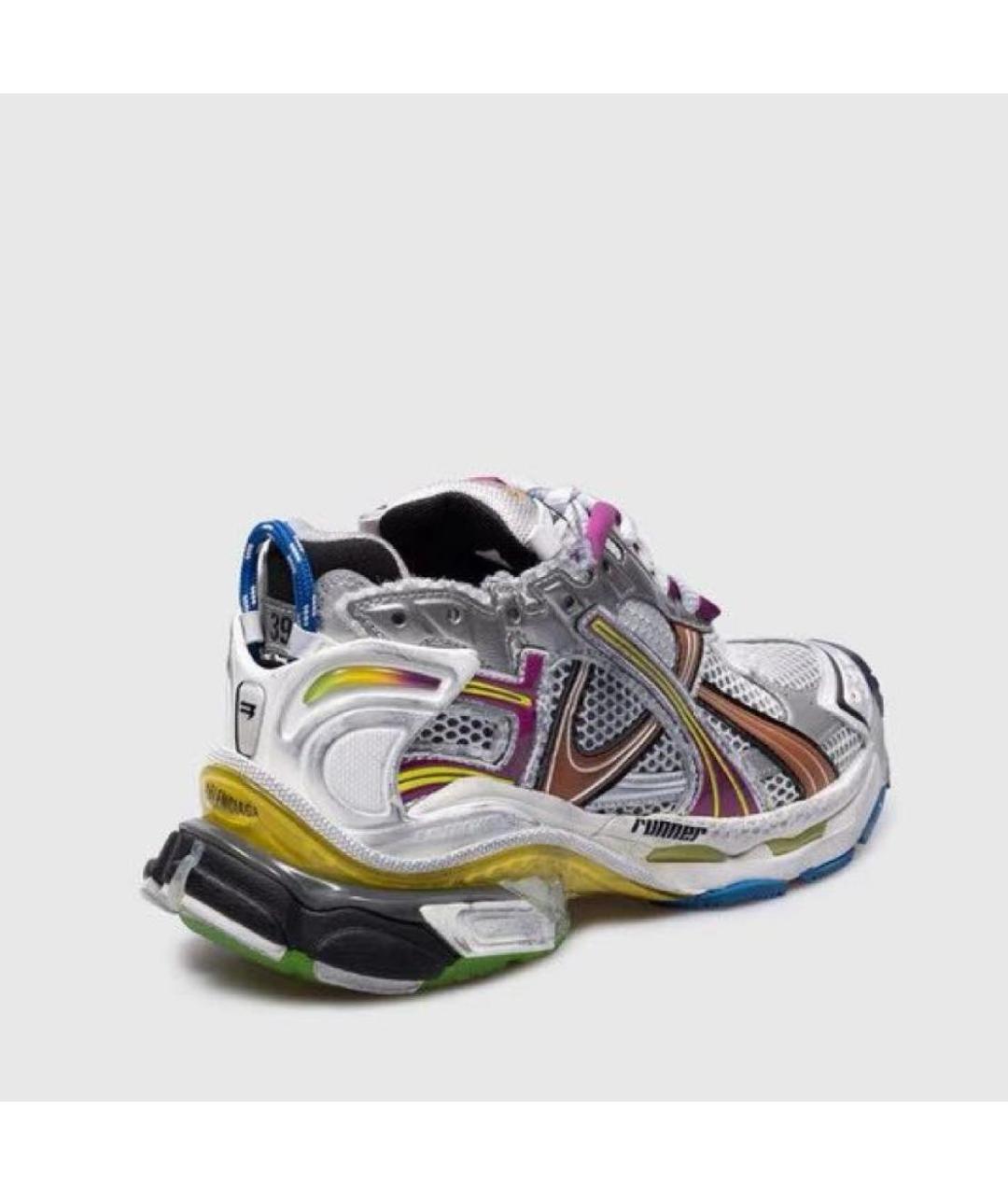 BALENCIAGA Мульти текстильные высокие кроссовки / кеды, фото 3