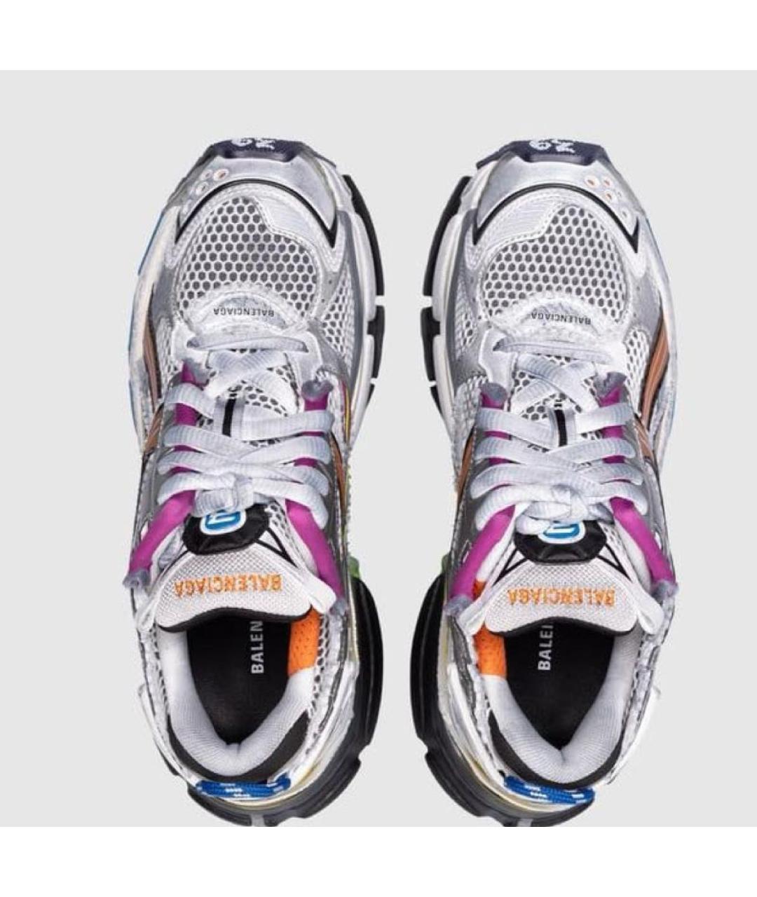 BALENCIAGA Мульти текстильные высокие кроссовки / кеды, фото 4