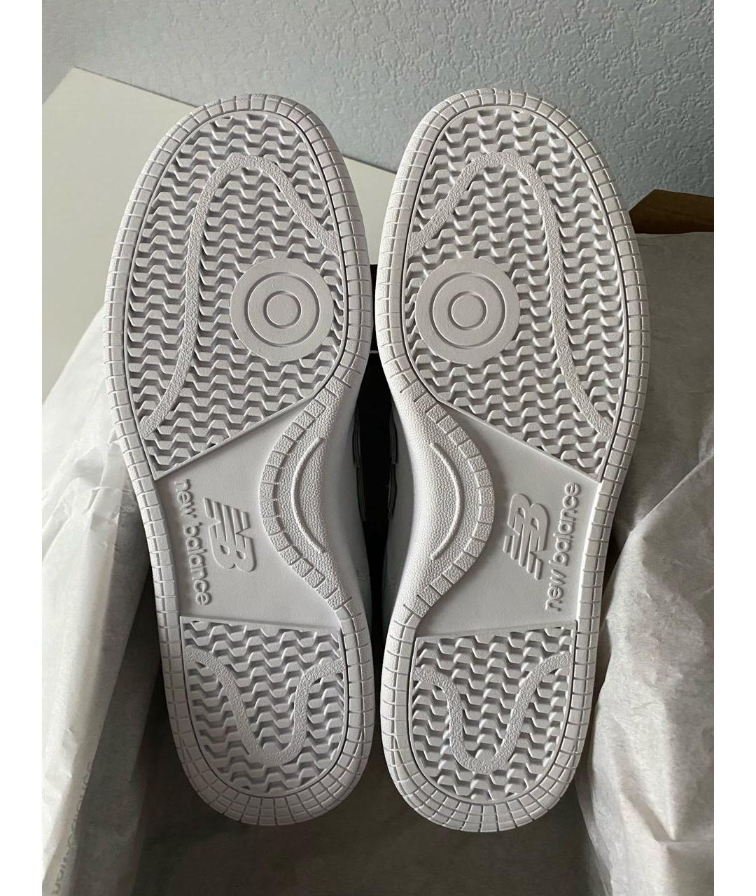 NEW BALANCE Белые кожаные низкие кроссовки / кеды, фото 6