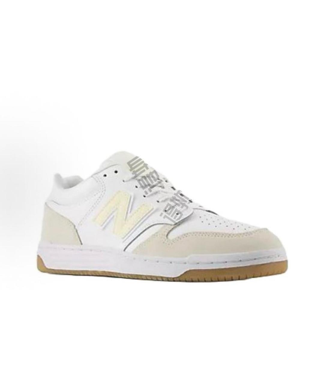 NEW BALANCE Бежевые кожаные низкие кроссовки / кеды, фото 3