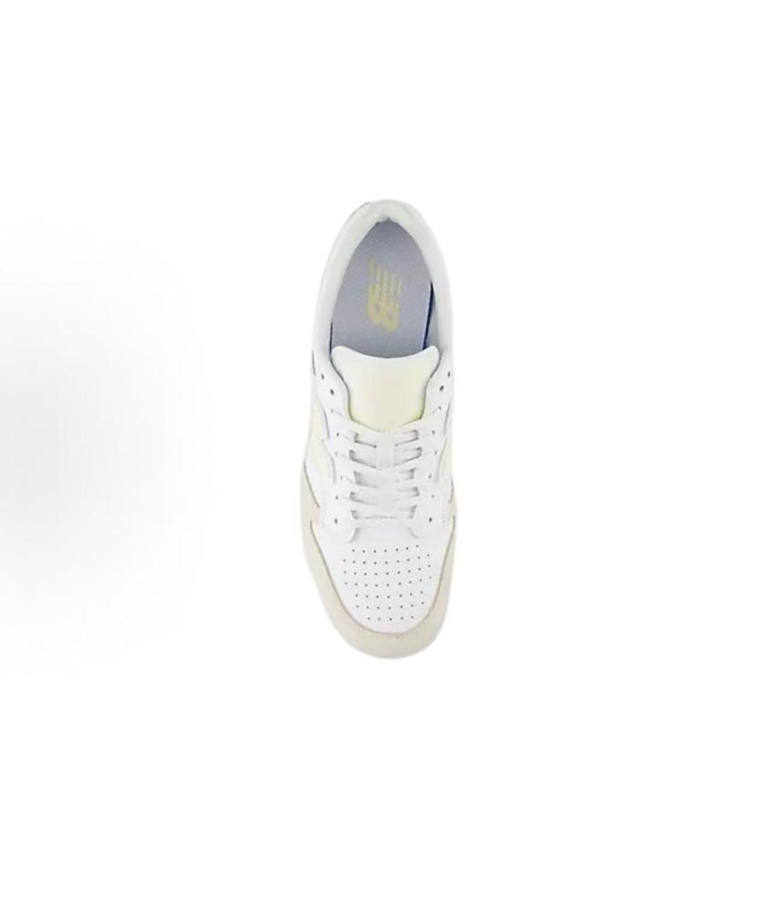 NEW BALANCE Бежевые кожаные низкие кроссовки / кеды, фото 4