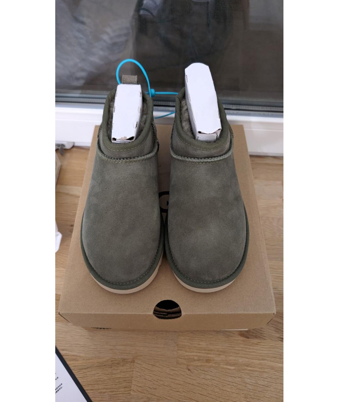 UGG AUSTRALIA Зеленые замшевые полусапоги, фото 2