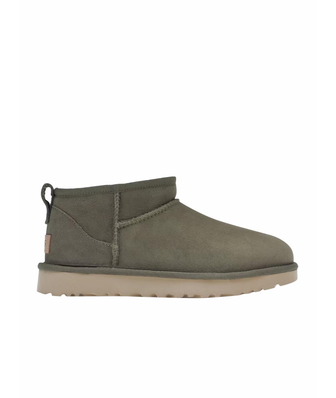 UGG AUSTRALIA Зеленые замшевые полусапоги, фото 1