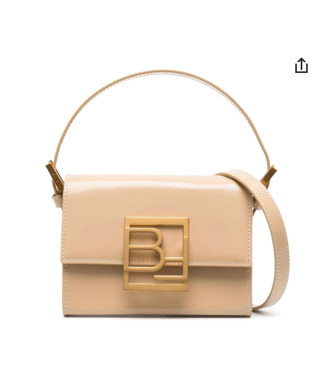 BY FAR Бежевая кожаная сумка с короткими ручками, фото 5