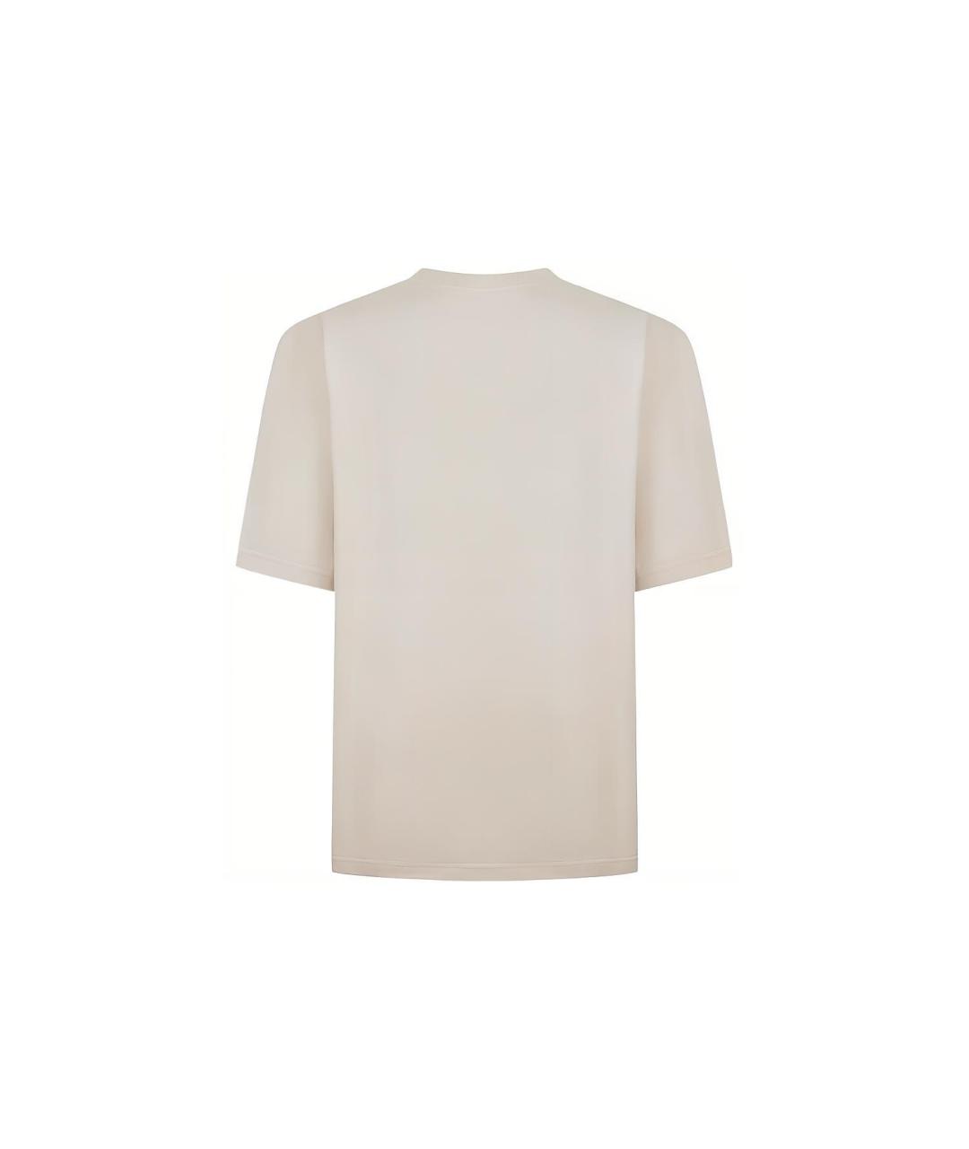 BALENCIAGA Бежевая футболка, фото 2