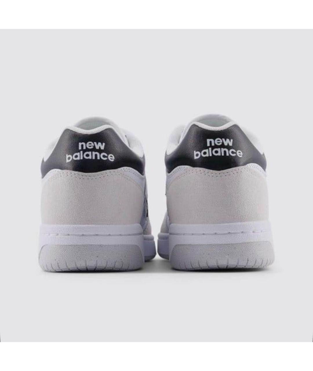 NEW BALANCE Белые кожаные низкие кроссовки / кеды, фото 5