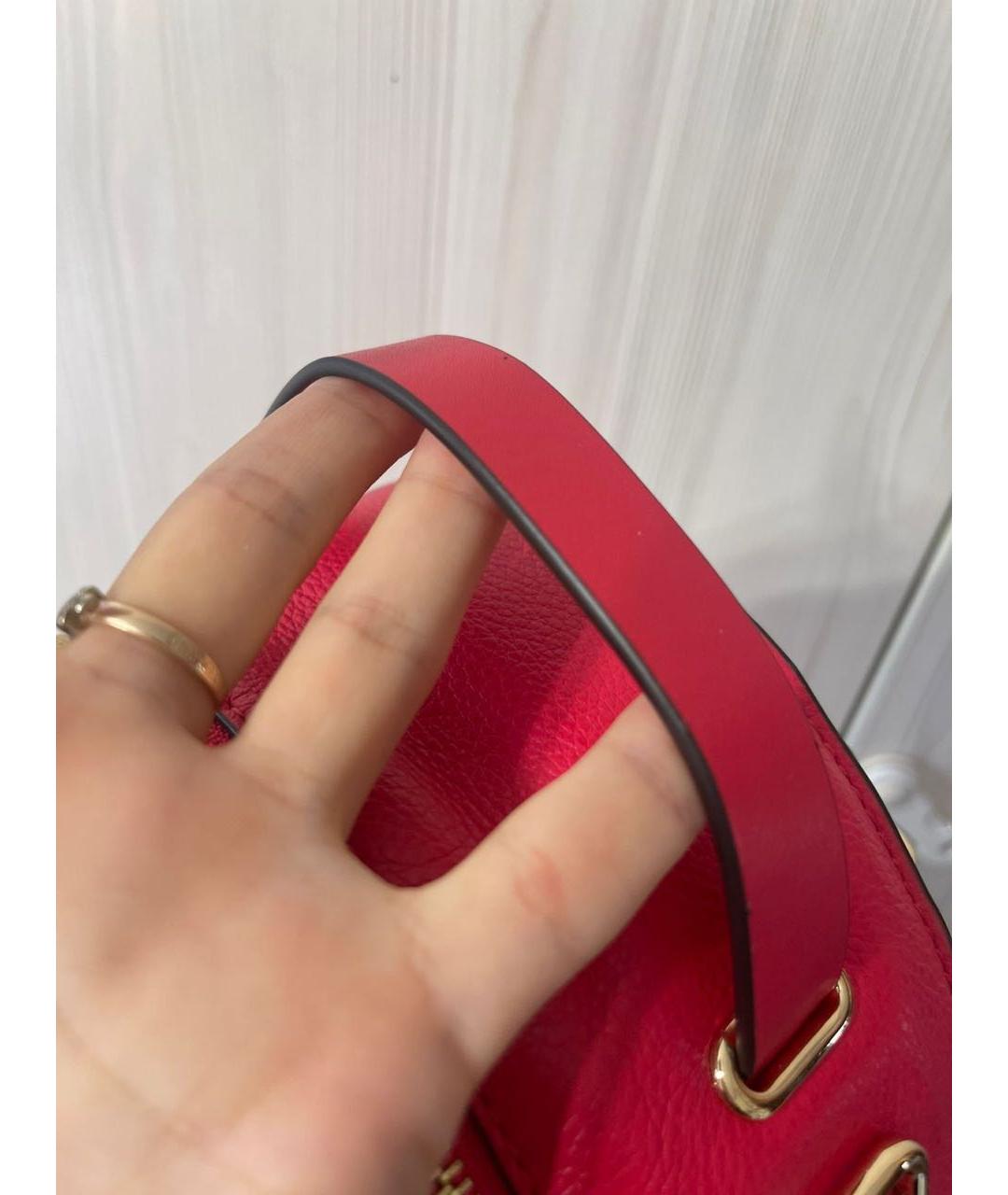 MICHAEL KORS Коралловый кожаный рюкзак, фото 7