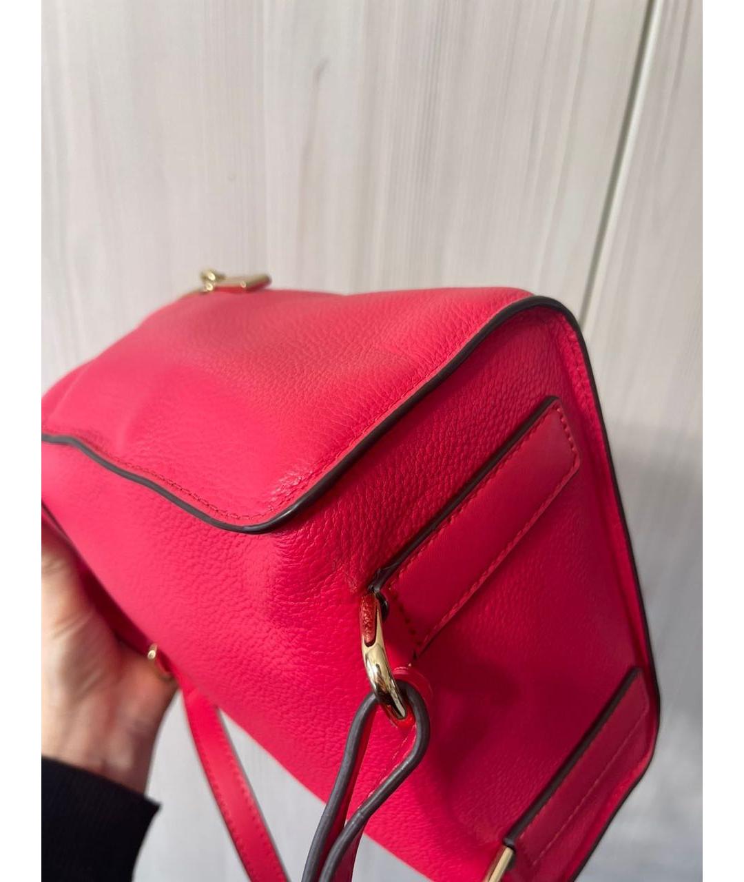 MICHAEL KORS Коралловый кожаный рюкзак, фото 8