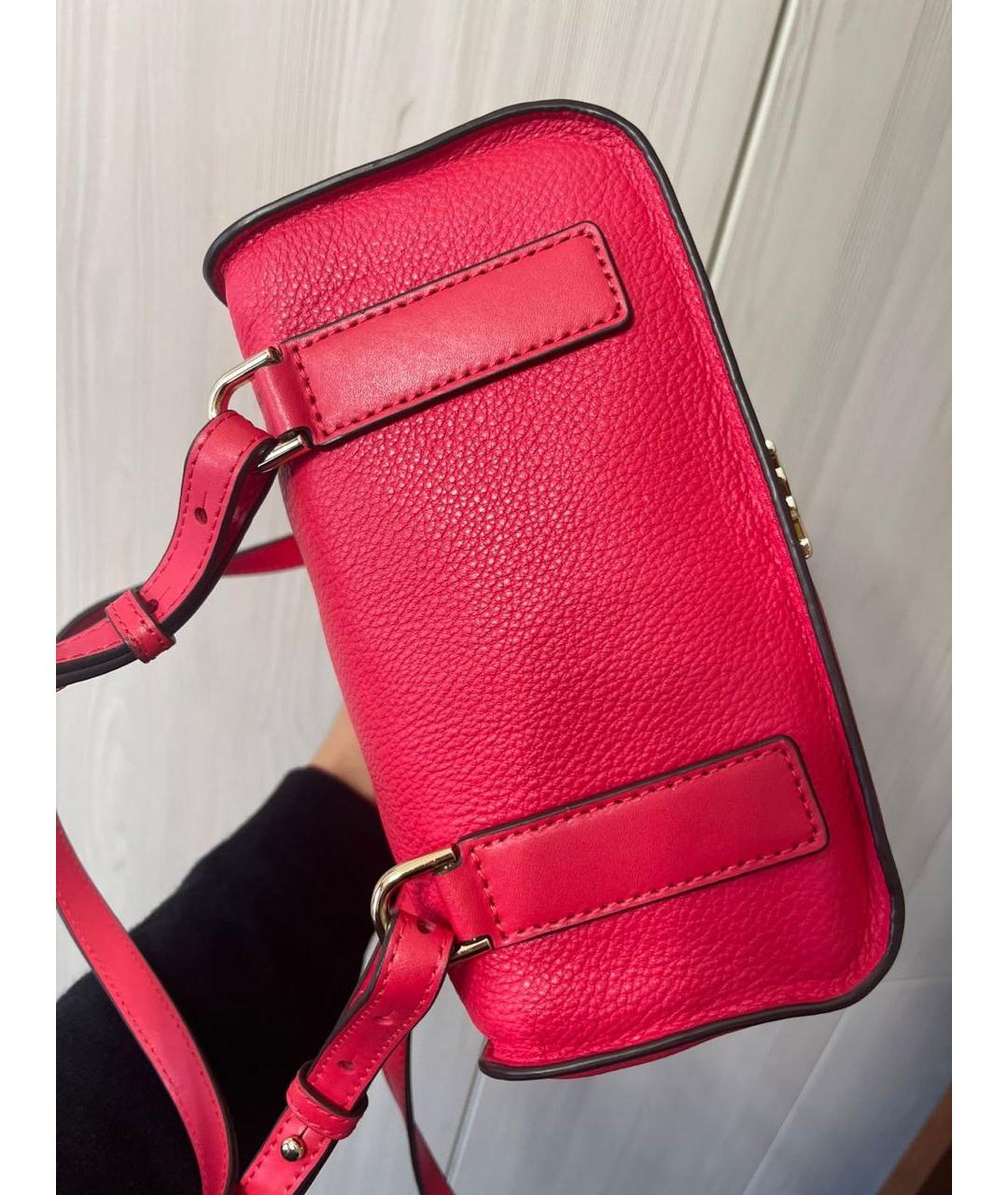 MICHAEL KORS Коралловый кожаный рюкзак, фото 5