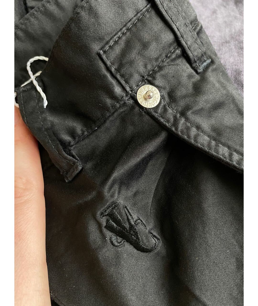 VERSACE JEANS COUTURE Черные хлопковые джинсы, фото 4
