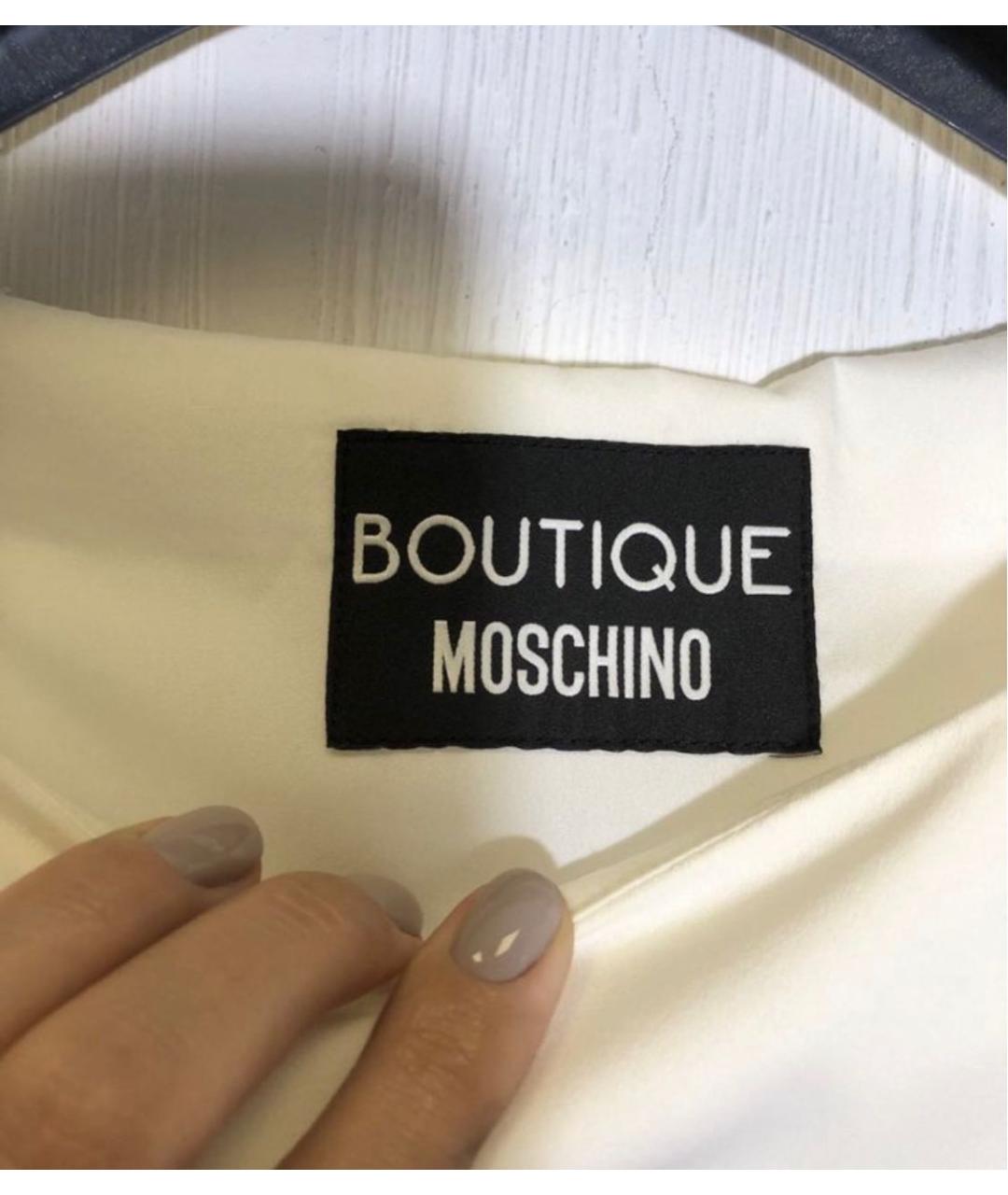 BOUTIQUE MOSCHINO Белое повседневное платье, фото 2