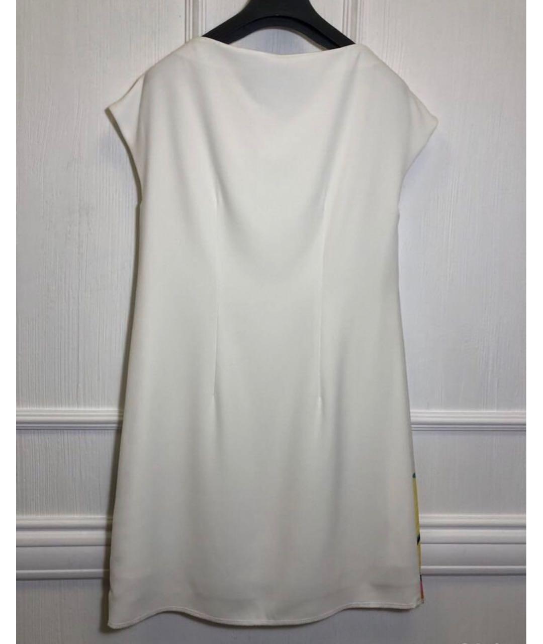 BOUTIQUE MOSCHINO Белое повседневное платье, фото 8