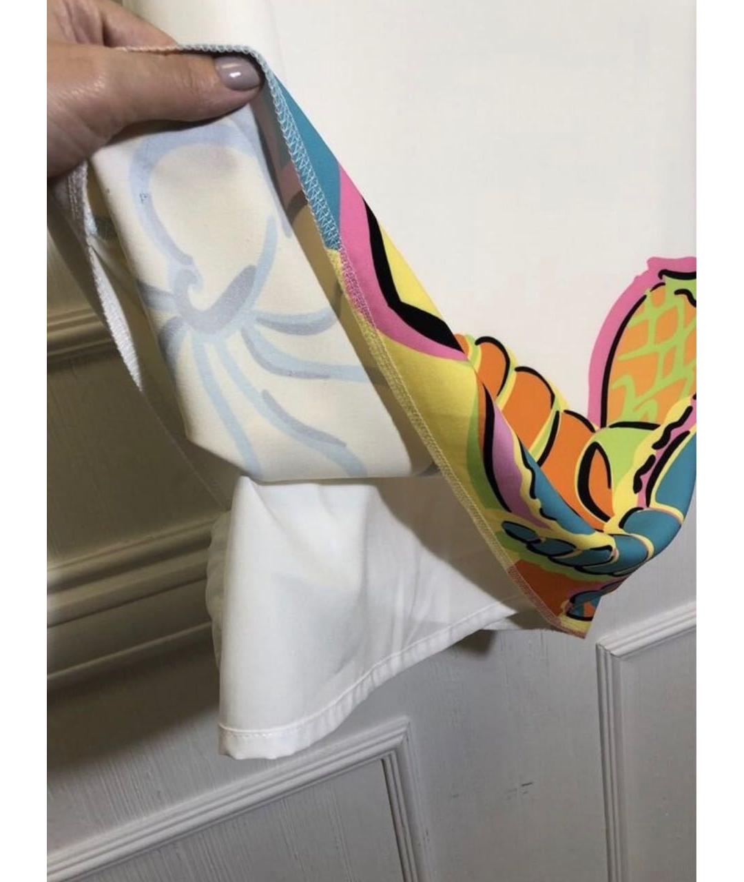 BOUTIQUE MOSCHINO Белое повседневное платье, фото 5