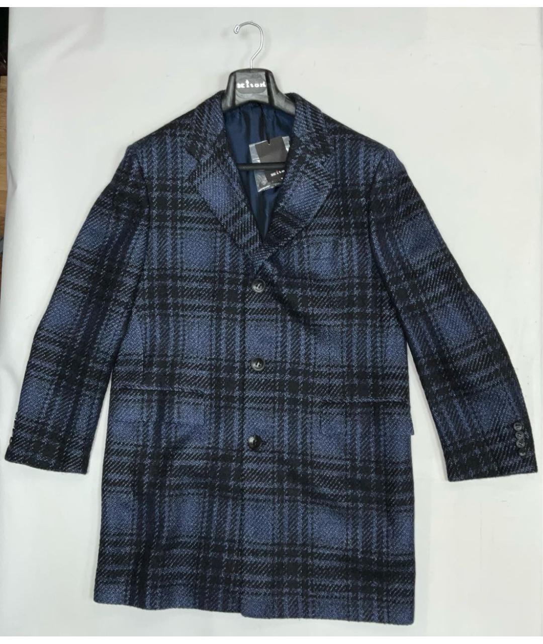 KITON Темно-синее кашемировое пальто, фото 8