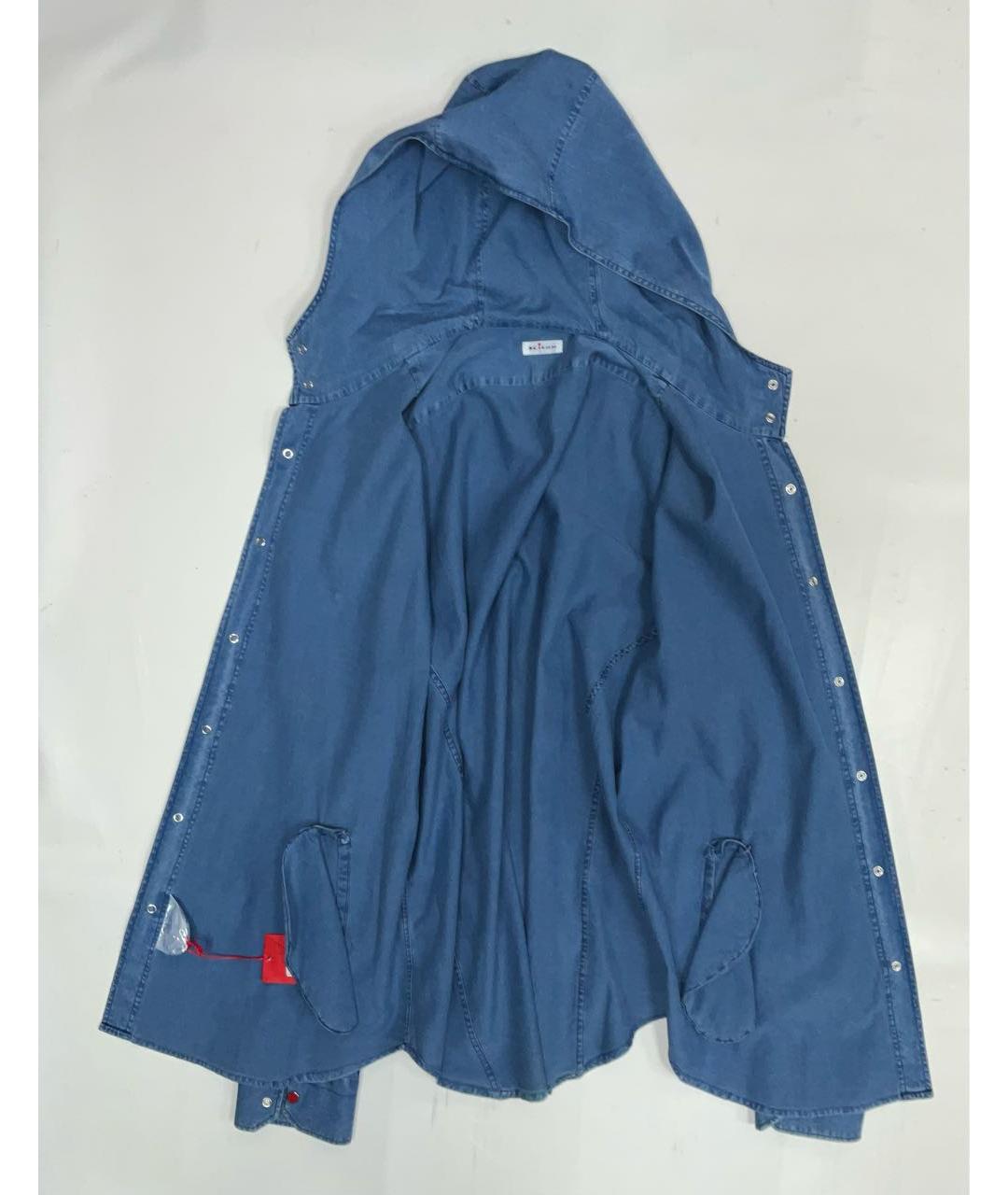 KITON Голубая хлопковая кэжуал рубашка, фото 3