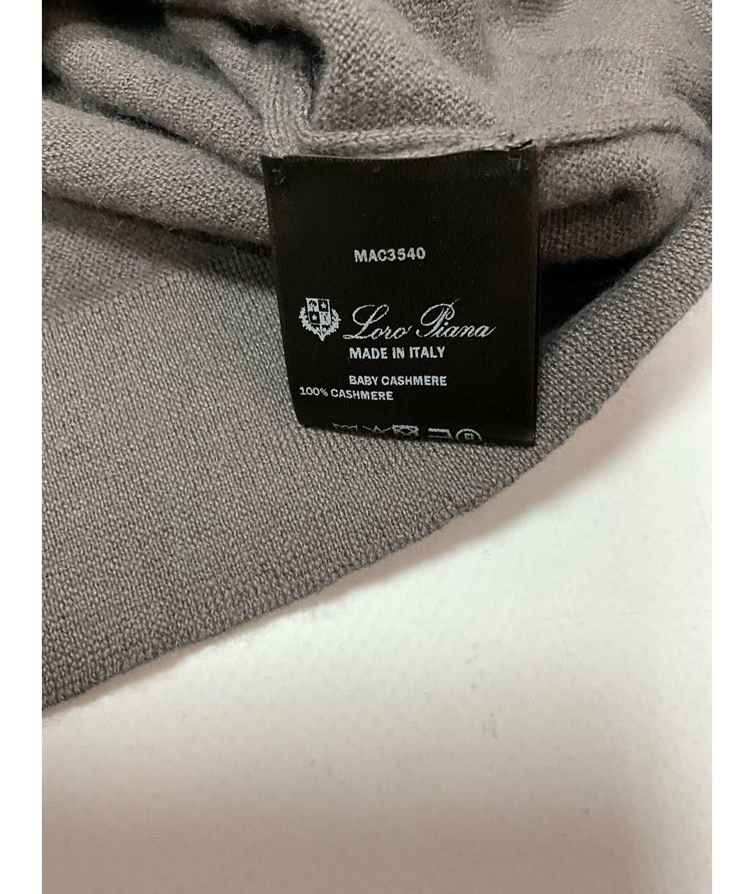 LORO PIANA Коричневое поло с длинным рукавом, фото 5