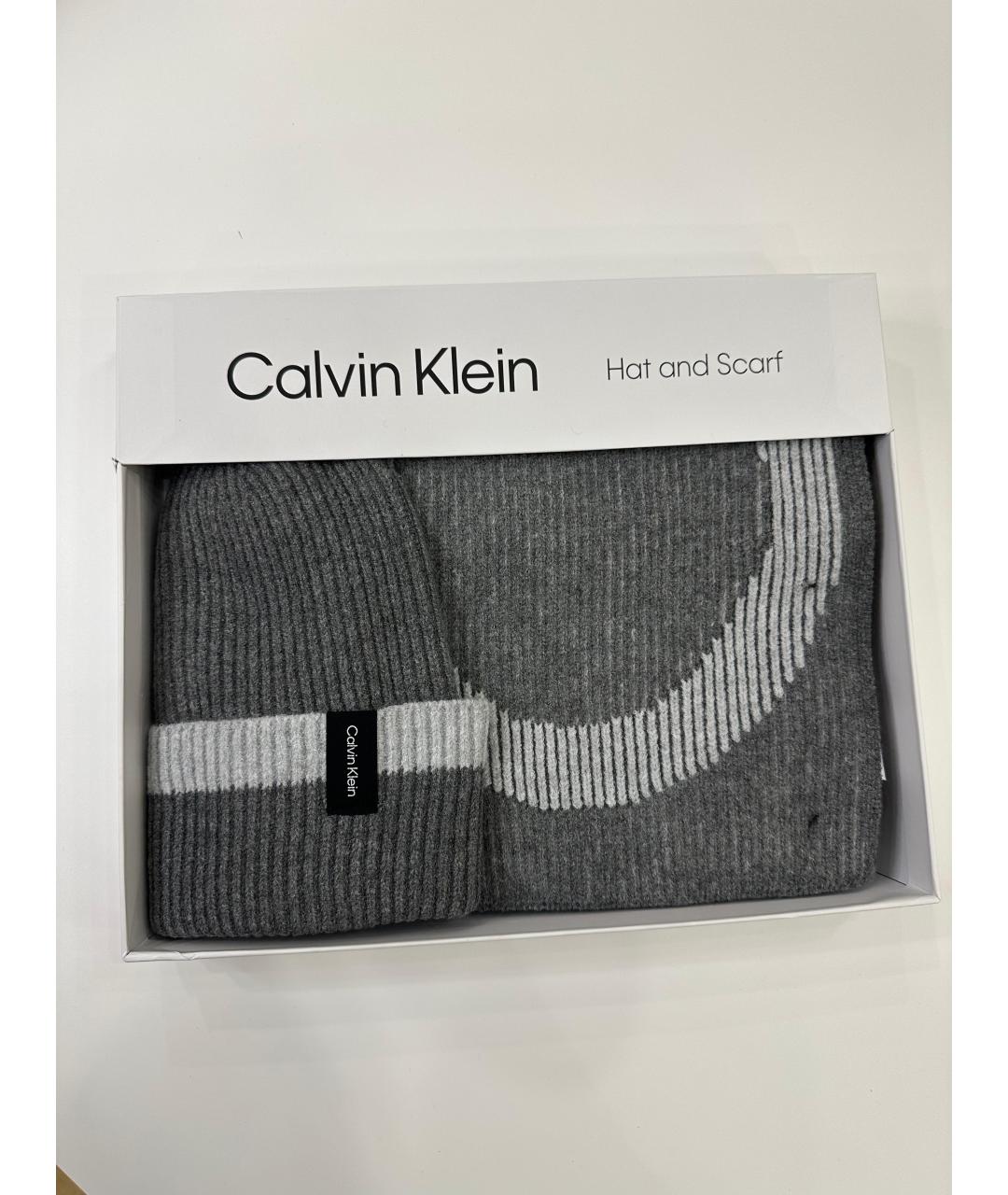 CALVIN KLEIN Серая шапка, фото 5