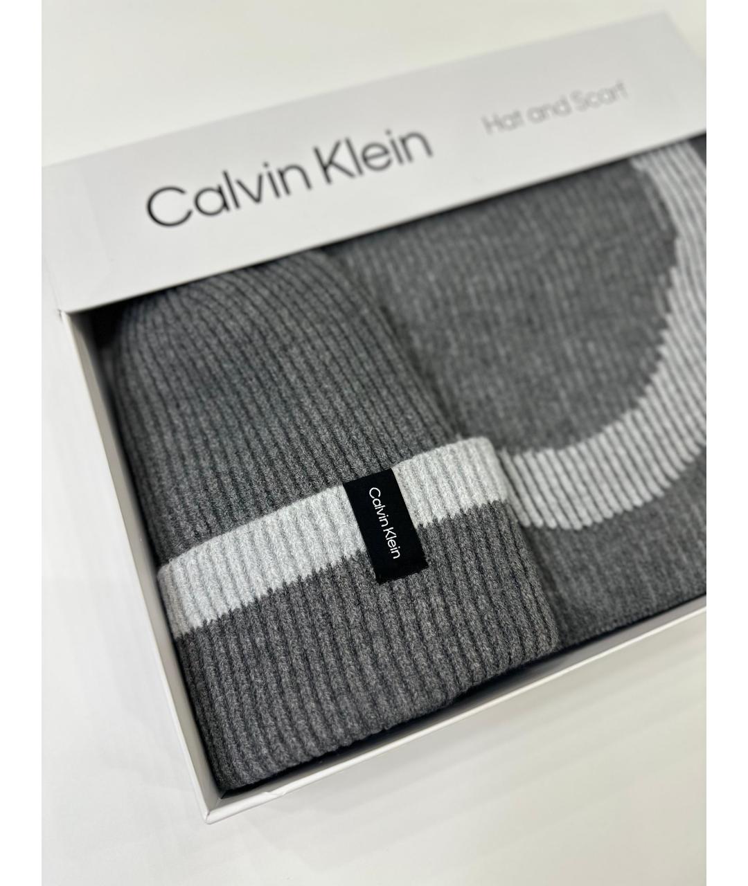 CALVIN KLEIN Серая шапка, фото 6
