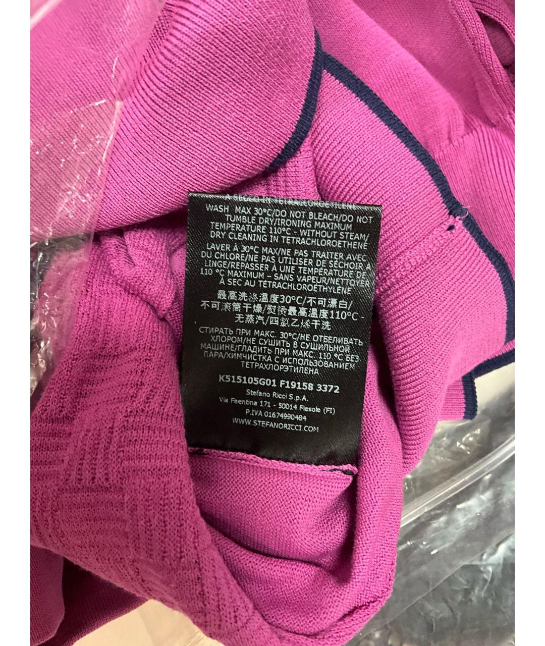 STEFANO RICCI Розовый хлопковый джемпер / свитер, фото 7