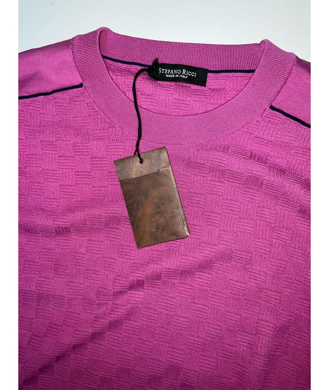 STEFANO RICCI Розовый хлопковый джемпер / свитер, фото 4