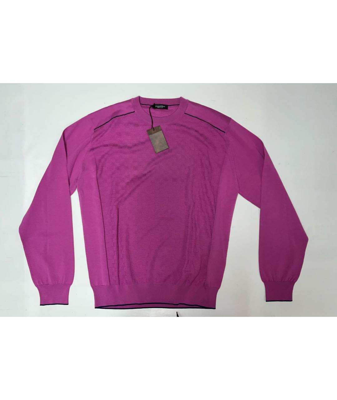 STEFANO RICCI Розовый хлопковый джемпер / свитер, фото 2