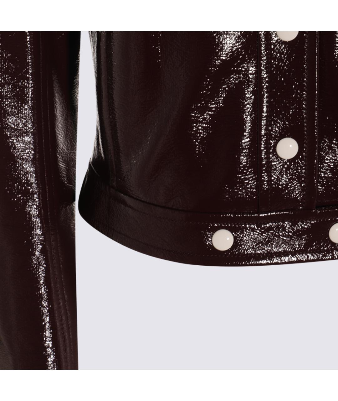 COURREGES Бордовая хлопковая куртка, фото 3