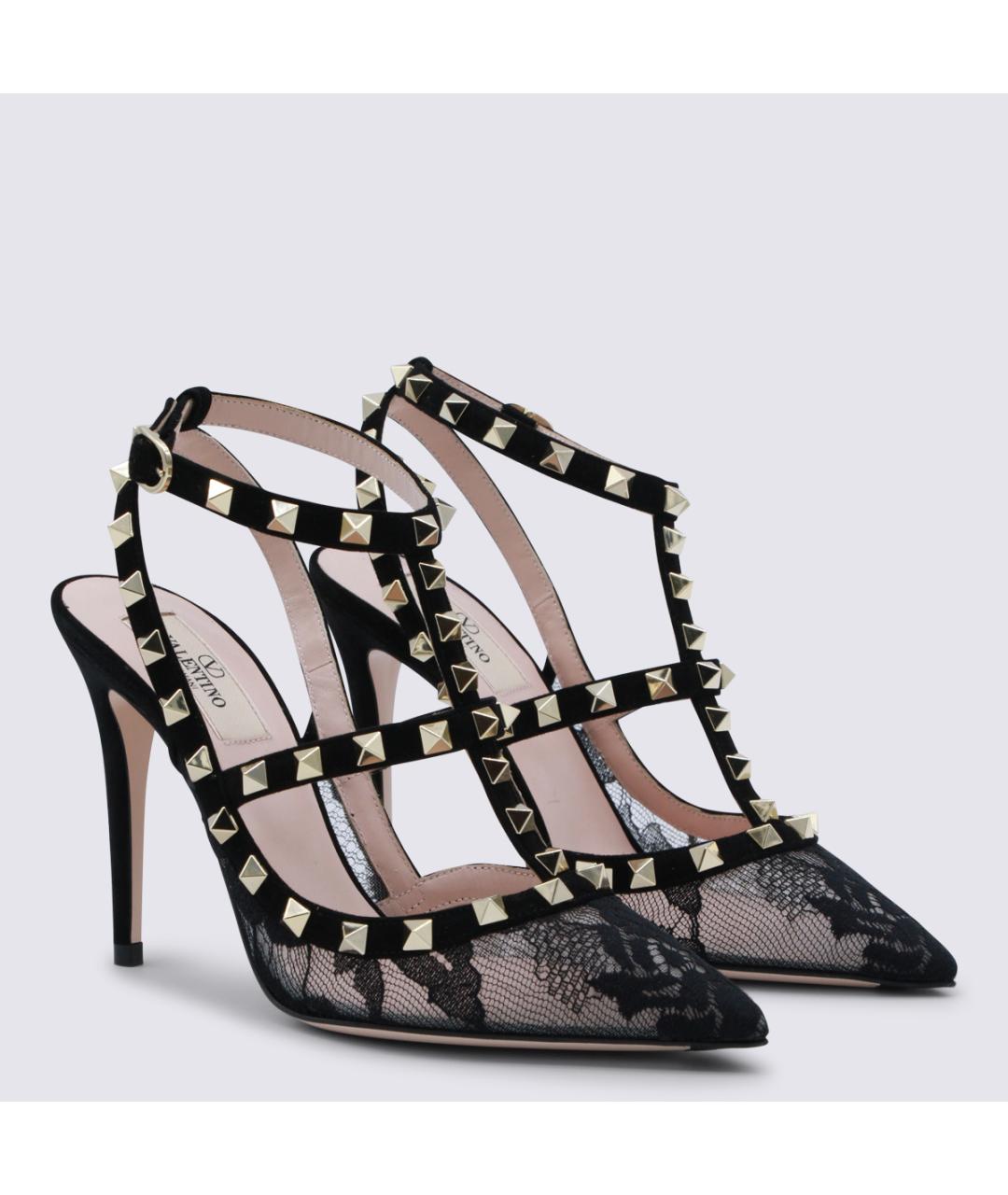 VALENTINO Черные текстильные туфли, фото 2