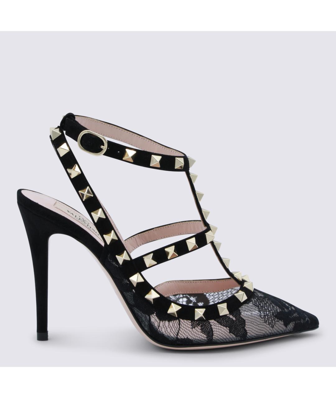 VALENTINO Черные текстильные туфли, фото 5