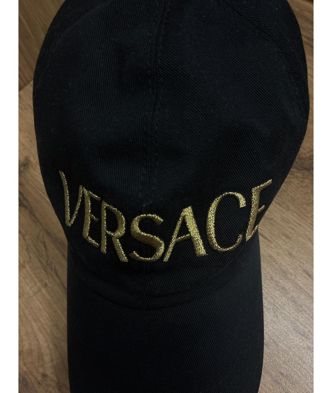 VERSACE Черная кепка/бейсболка, фото 4