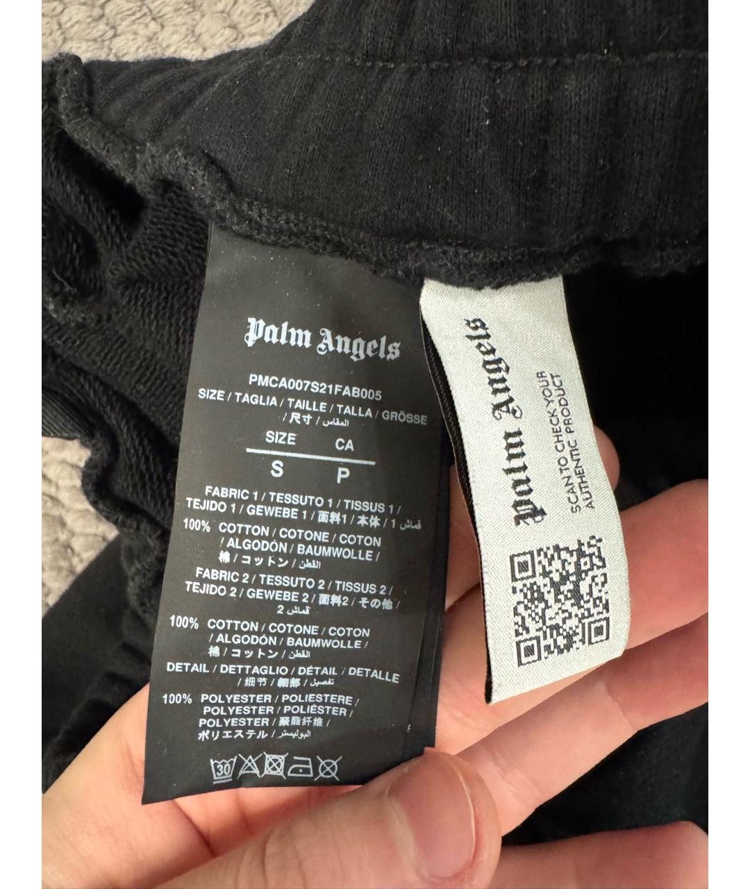 PALM ANGELS Черный хлопковый спортивный костюм, фото 5
