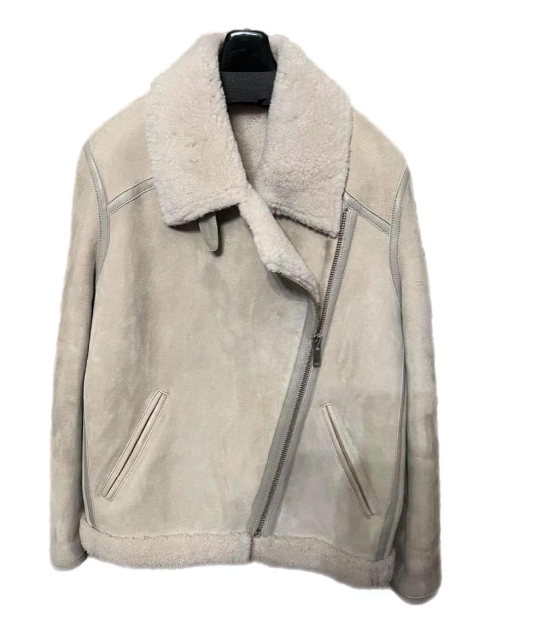 ISABEL MARANT ETOILE Бежевая замшевая дубленка, фото 4