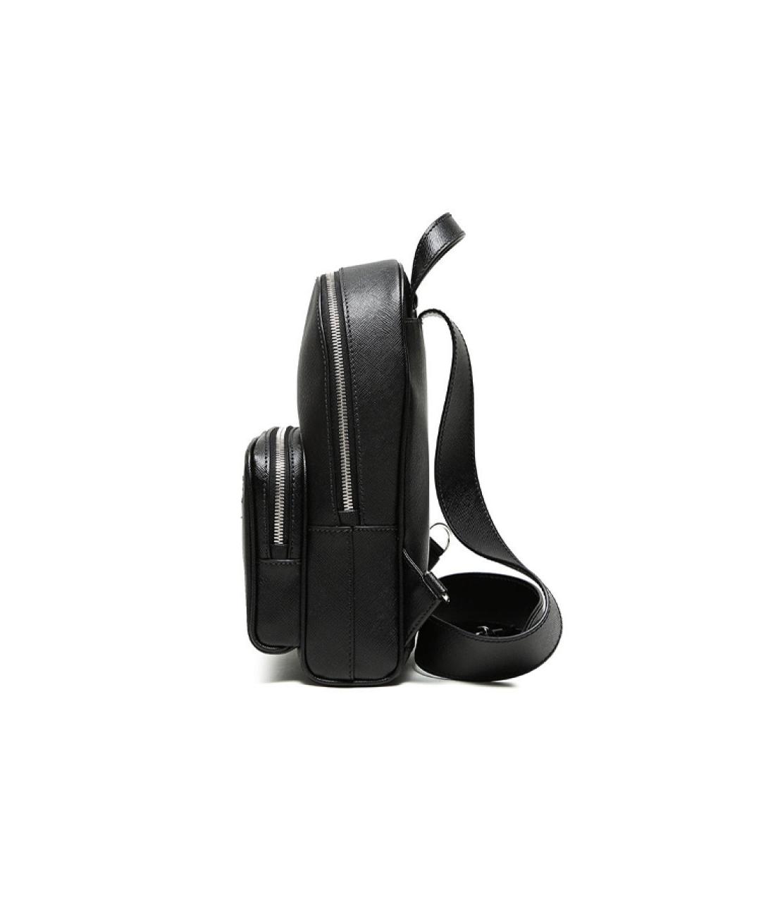 PRADA Черный кожаный рюкзак, фото 6