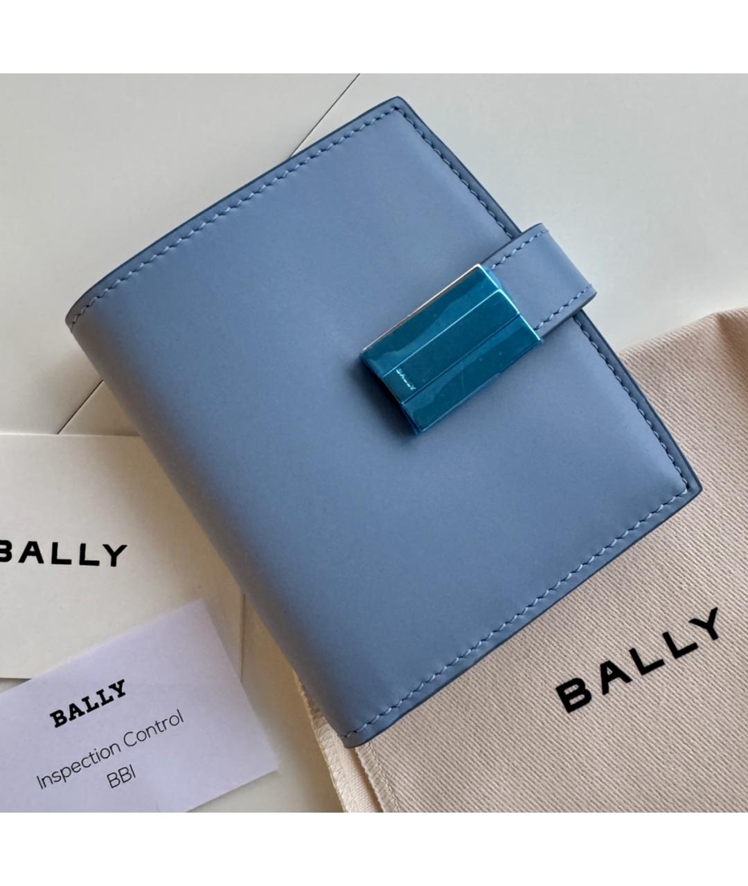 BALLY Голубой кожаный кошелек, фото 10