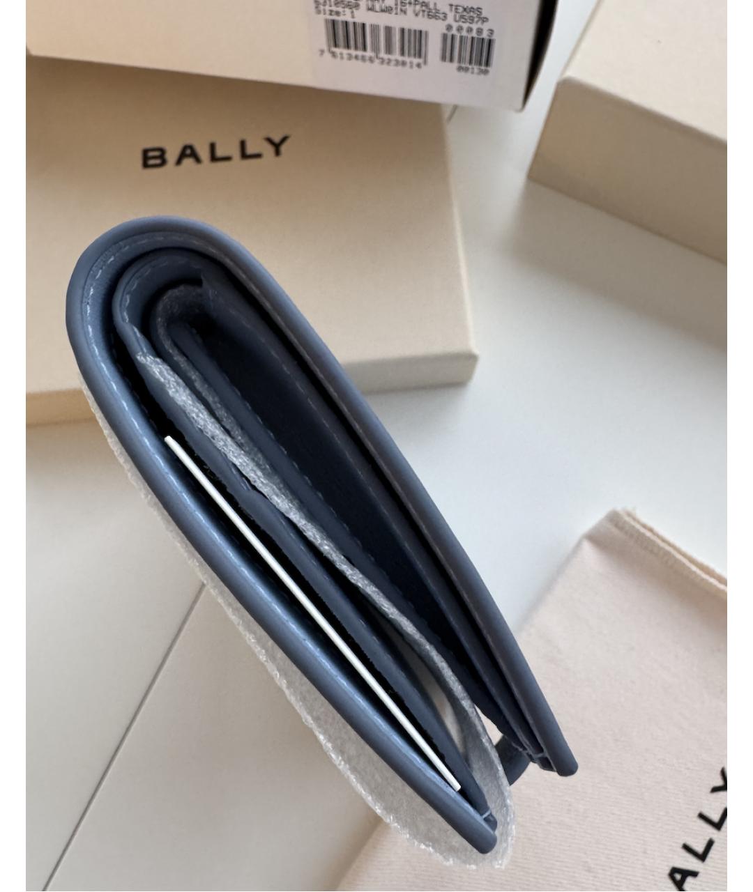 BALLY Голубой кожаный кошелек, фото 9