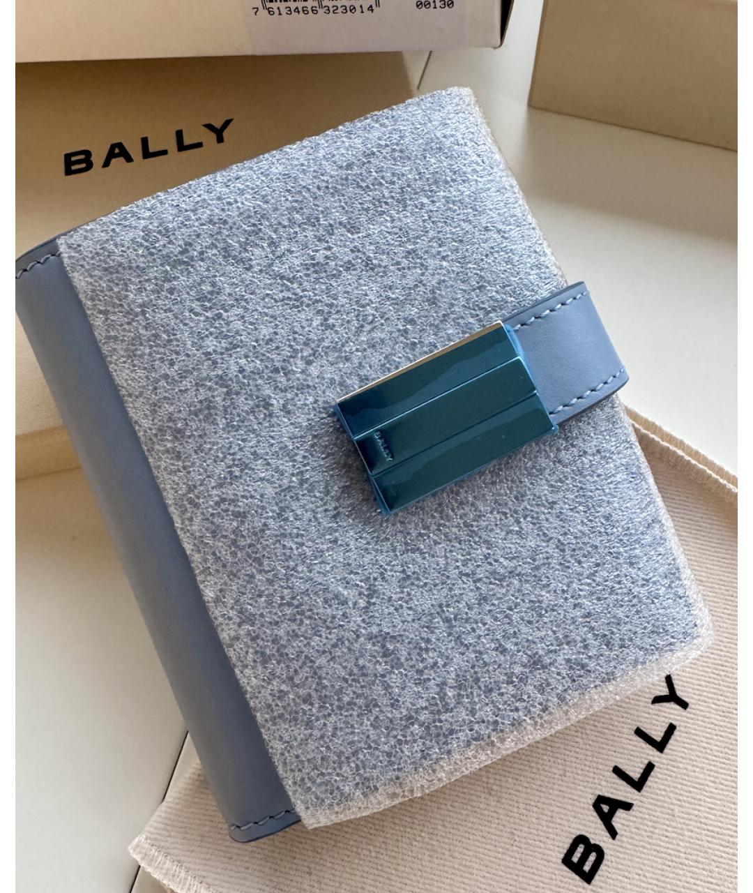 BALLY Голубой кожаный кошелек, фото 7