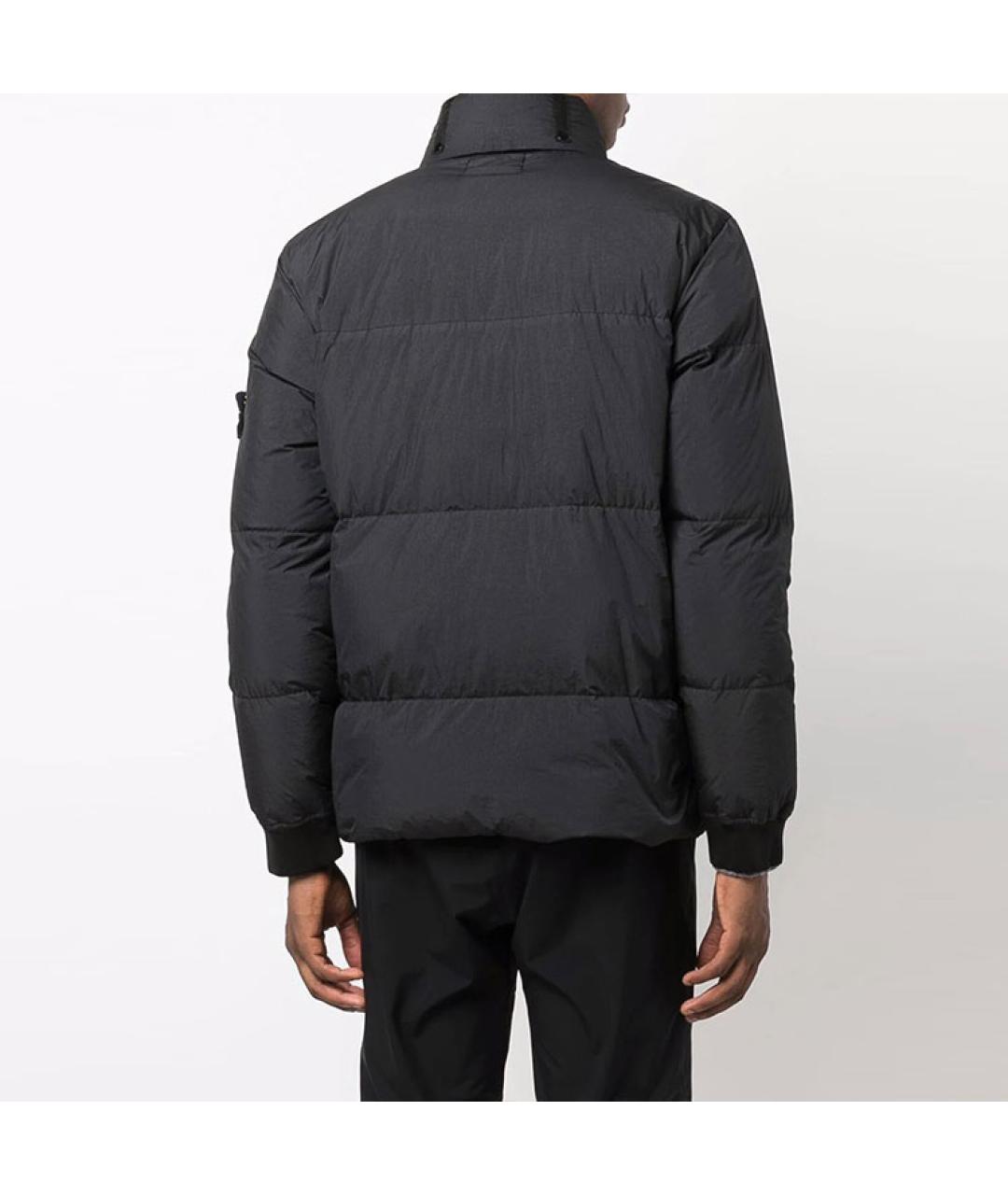 STONE ISLAND Черный пуховик, фото 4