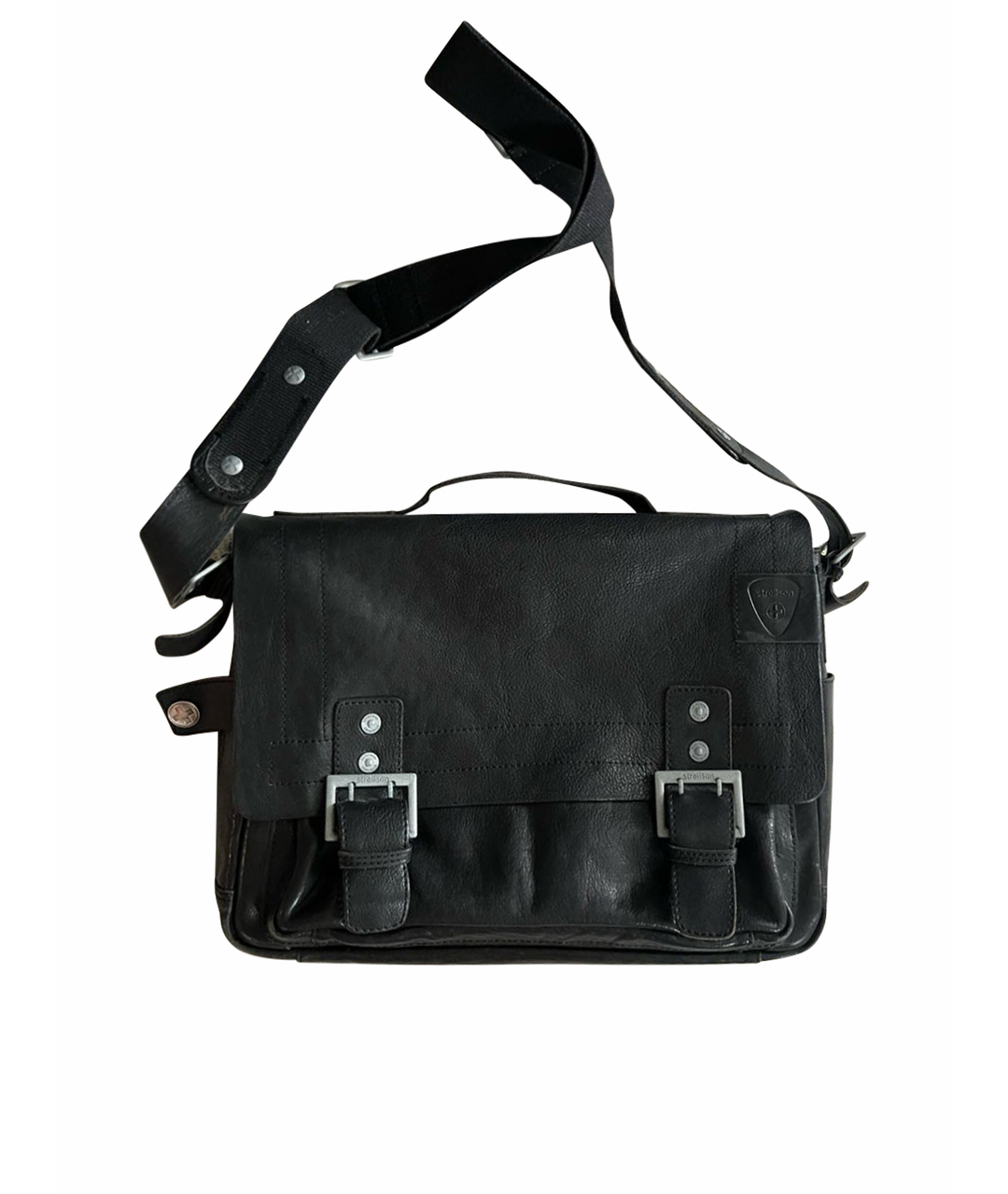 STRELLSON Черный кожаный портфель, фото 1