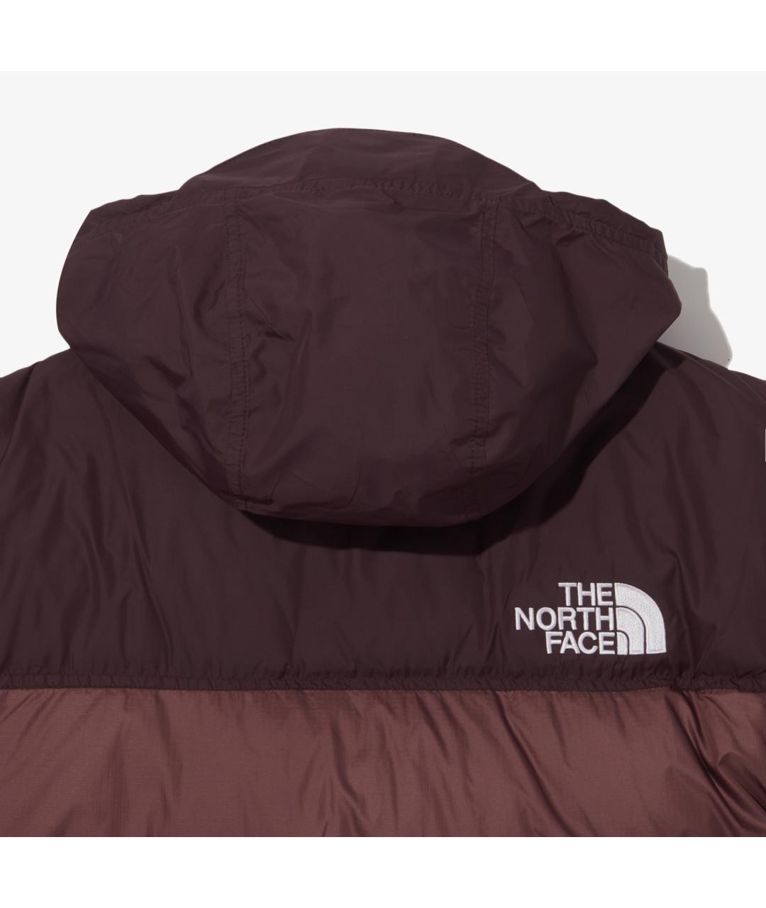 THE NORTH FACE Бордовый полиамидовый пуховик, фото 5