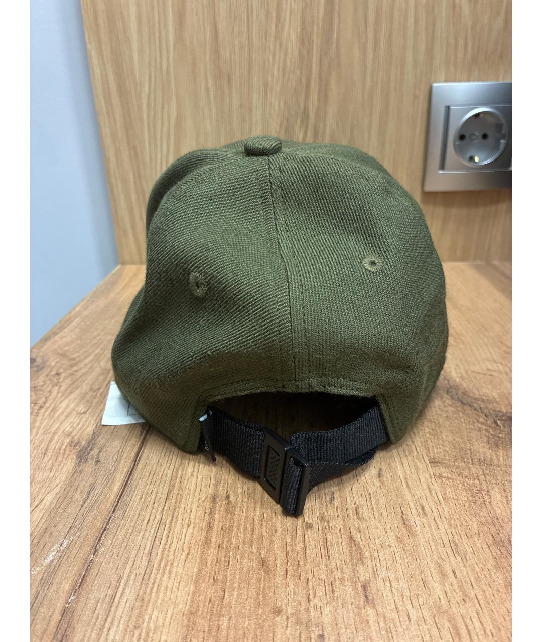 STONE ISLAND Хаки шерстяная кепка/бейсболка, фото 4