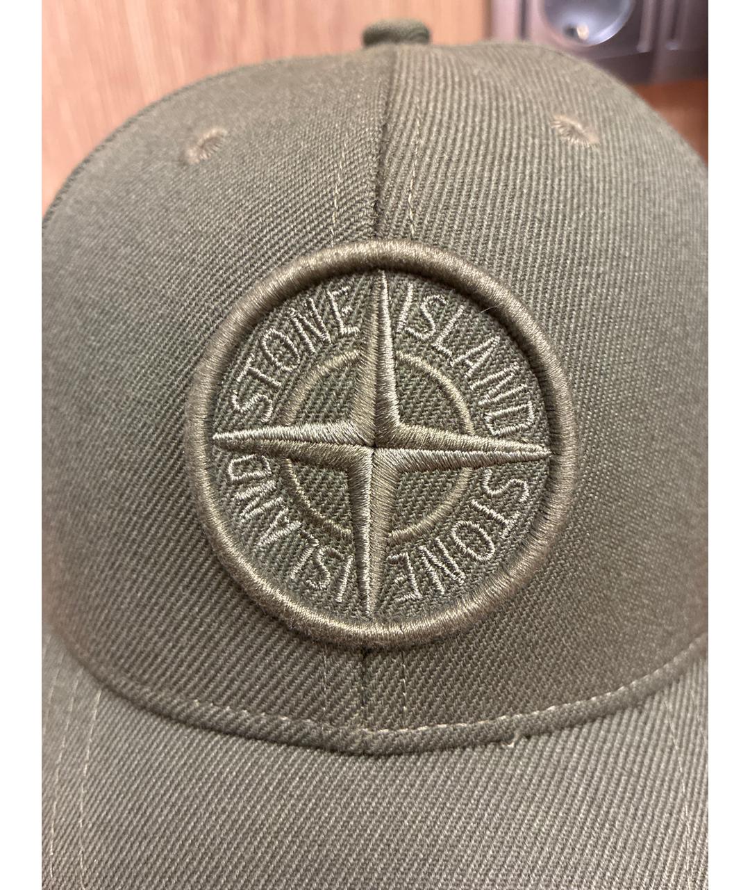 STONE ISLAND Хаки шерстяная кепка/бейсболка, фото 5