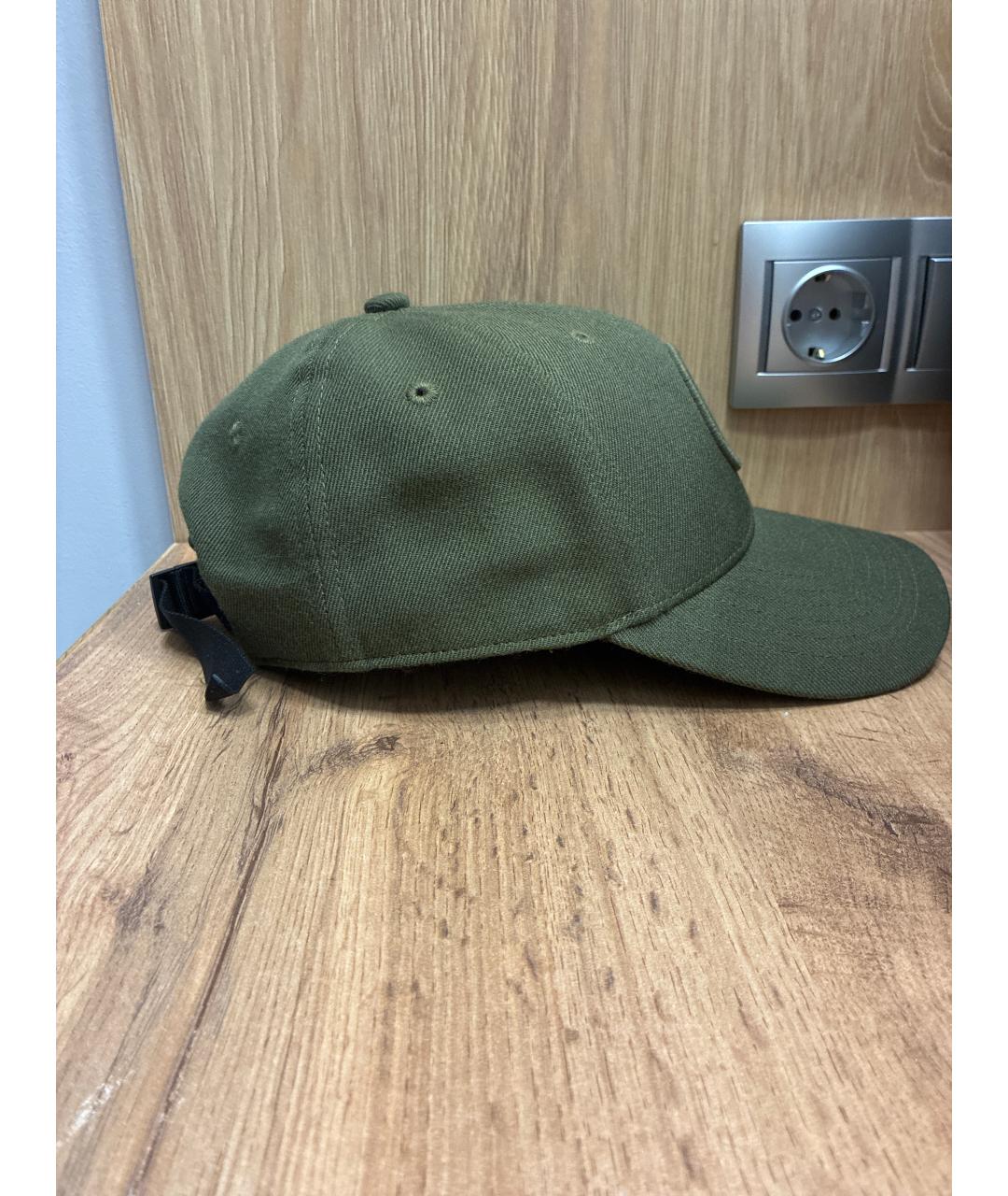 STONE ISLAND Хаки шерстяная кепка/бейсболка, фото 2