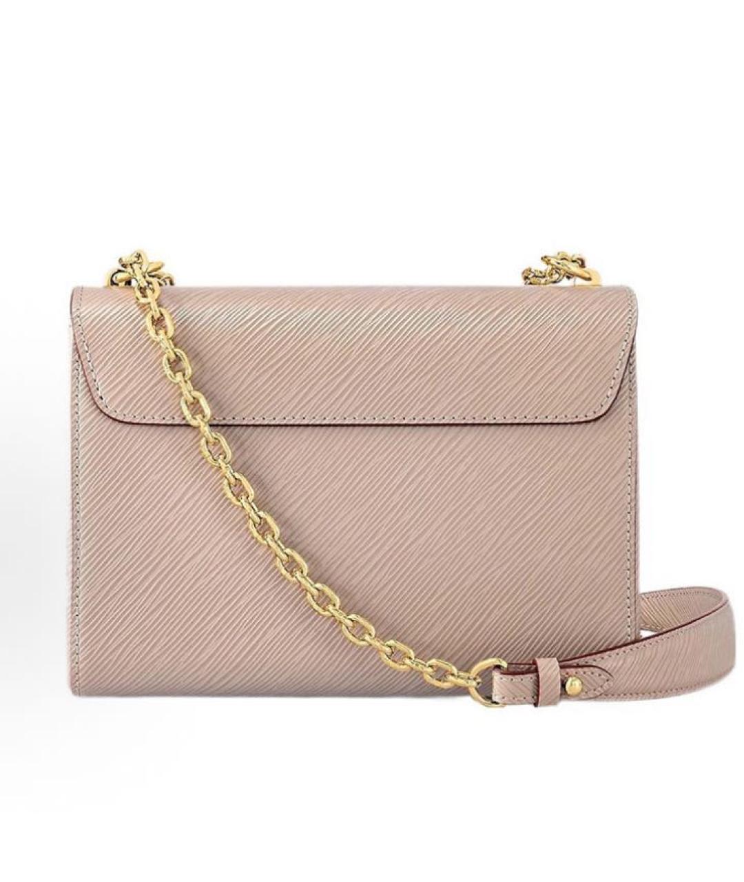LOUIS VUITTON Бежевая кожаная сумка через плечо, фото 3